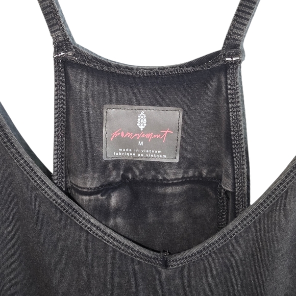 Free People Movement Hor Shot Onies Jumpsuit Black/Gray Oversized Size M - Picture 6 of 8